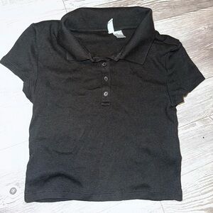 H&M Divided Black Knit Top